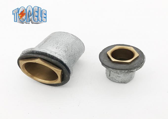 BS Electrical Conduit Malleable Iron Flanged Coupling With Washer And Brass Bush