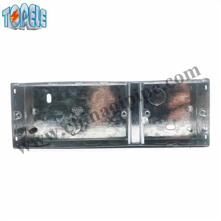 BS4662 1+2 Gang 35mm Cutie de culoare oțel