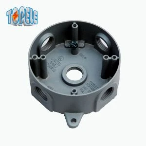 Cutii de priză electrice rotunde din aluminiu rotunde 4 găuri