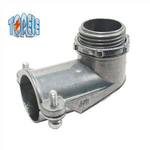 Conectorii unghiului de stoarcere Racorduri flexibile de conducte din zinc din metal de 90 de grade