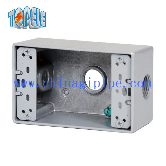 Cutii electrice rezistente la intemperii Ieșire cu 3 găuri cu o singură bandă